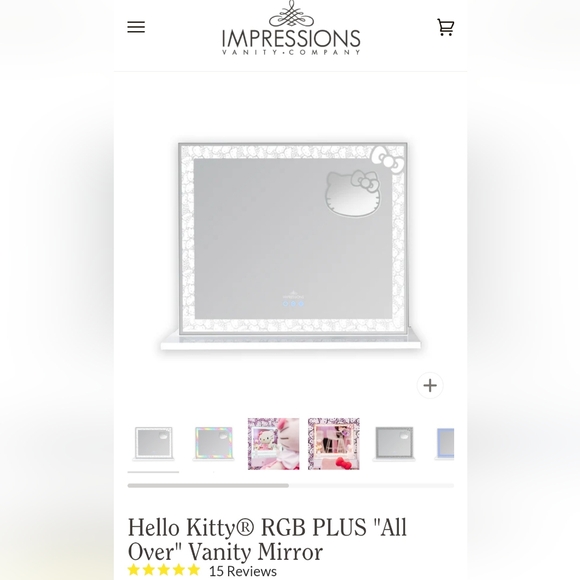 IMPRESSIONS x HELLO KITTY RGB Plus LED "All Over" Vanity Mirror - Picture 2 of 3